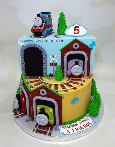 Thomas train theme cake - Cake by Sweet Mantra - Custom/Theme cake studio