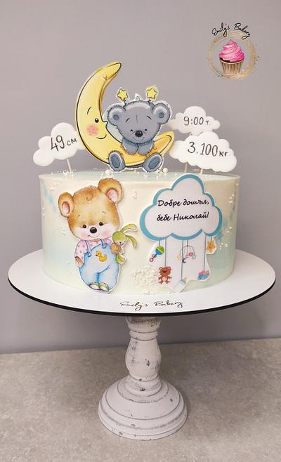 Welcome baby boy - Cake by Emily's Bakery
