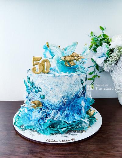 Gold fish cake - Cake by Vyara Blagoeva 