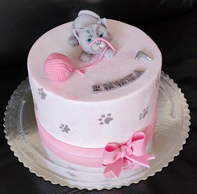 kitten   - Cake by OSLAVKA