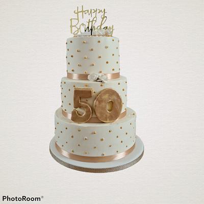 Special white gold birthday - Cake by Cake Rotterdam 