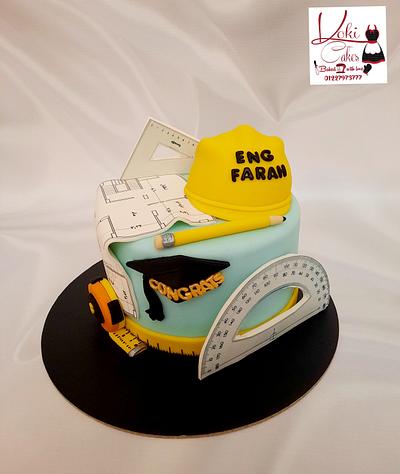 "Architecture Engineer Graduation cake" - Cake by Noha Sami