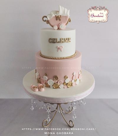 baby shower - Cake by mona ghobara/Bonboni Cake