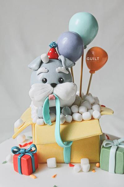 Surprise Puppy Cake - Cake by Guilt Desserts