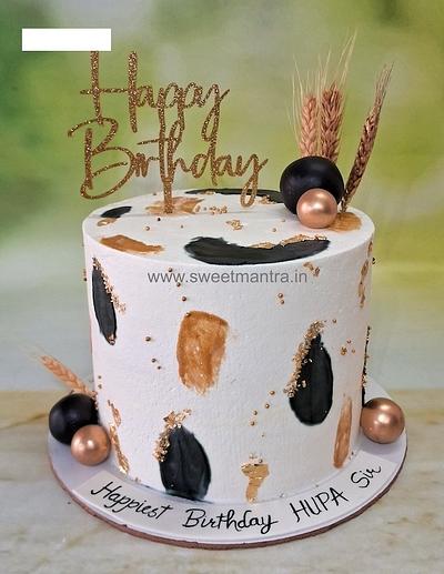 No fondant cake for therapist birthday - Cake by Sweet Mantra Homemade Customized Cakes Pune