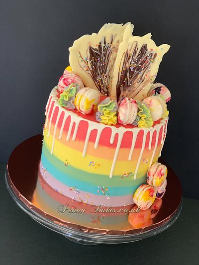 Rainbow cake, space cake, mermaid cake - Cake by Popsue