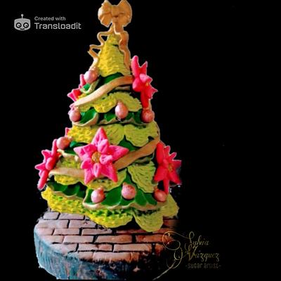 The Pine Tree a Story of Christmas - Cake by Syl 