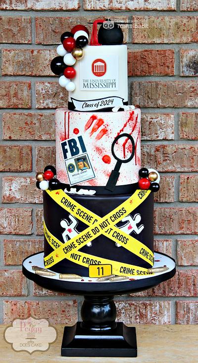 Criminal Justice Cake - Cake by Peggy Does Cake