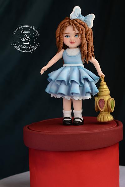 Little girl topper cake - Cake by SomaHaleem