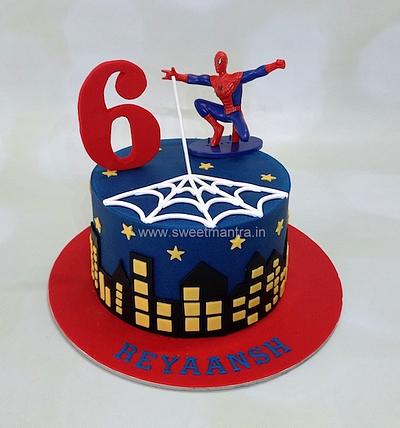 Spiderman chocolate cake - Cake by Sweet Mantra Homemade Customized Cakes Pune