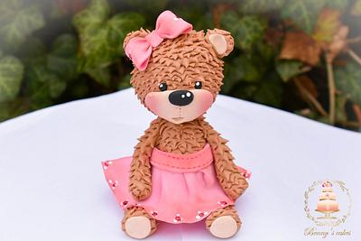 Teddy bear for the little sweet Mary <3 - Cake by Benny's cakes