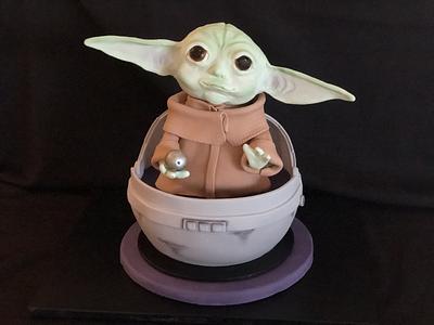 Baby Yoda Capsule Cake - Cake by Julie Anne White