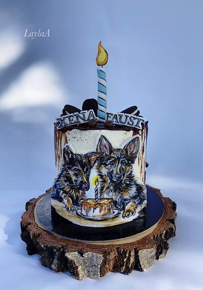 Dog themed birthday cake - Cake by Layla A