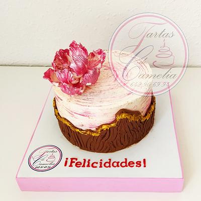 TARTA PEONIA ROSA - Cake by Camelia