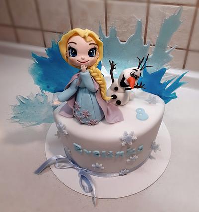 Frozen - Elsa and Olaf - Cake by Majka Maruška