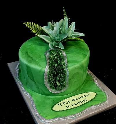 Cake green Crystal - Cake by Sunny Dream