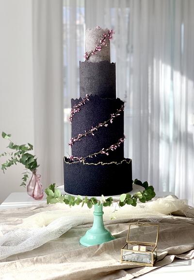 Black wedding cake - Cake by SWEET architect