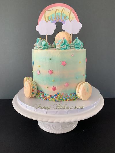 A baby shower cake!  - Cake by Popsue