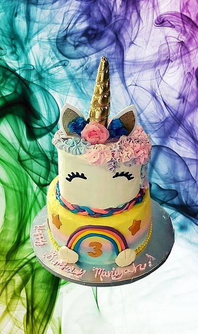 Rainbows and Unicorns - Cake by Celene's Confections