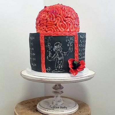 Smart brain - chemical woman:))) - Cake by SojkineTorty