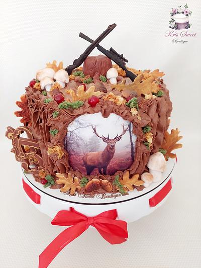 Deer in forest - Cake by Kristina Mineva