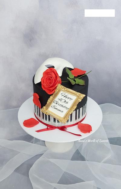 Phantom of the Opera Cake  - Cake by Anna's World of Sweets 
