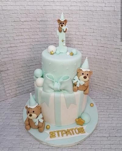 Teddy Bear cake  - Cake by Eleni Siochou 