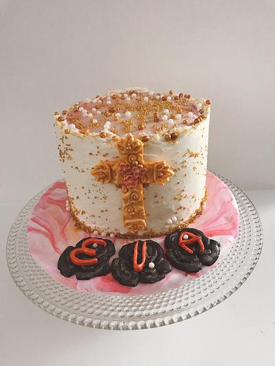 Eva’s First Holy Communion  - Cake by June ("Clarky's Cakes")