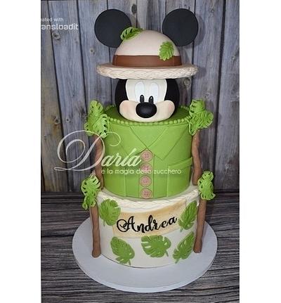 Mickey Mouse safari cake - Cake by Daria Albanese