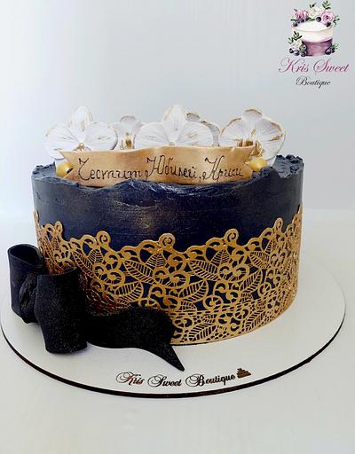 Black and gold - Cake by Kristina Mineva