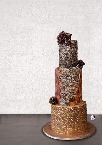 Rustic Wedding Cake - Cake by Sayantanis Culinary Delight