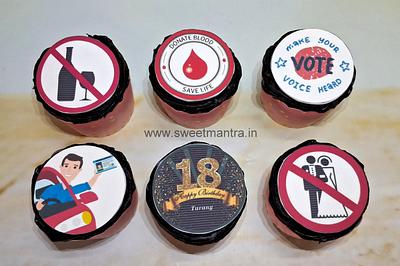 Cupcakes for 18th birthday - Cake by Sweet Mantra Homemade Customized Cakes Pune