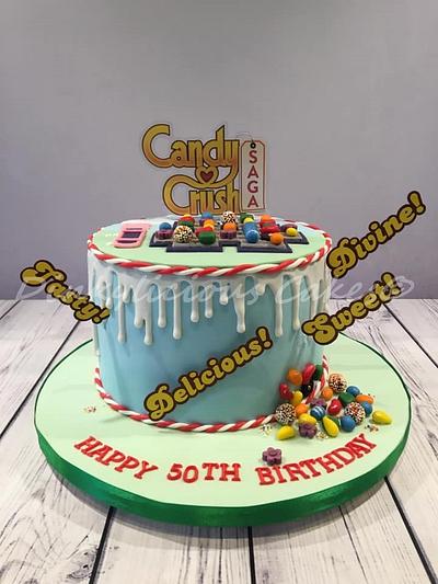 Candy Crush Cake - Cake by Dinkylicious Cakes