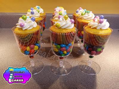 Candy Cupcake Cups - Cake by Wymeaka's Custom Cakes