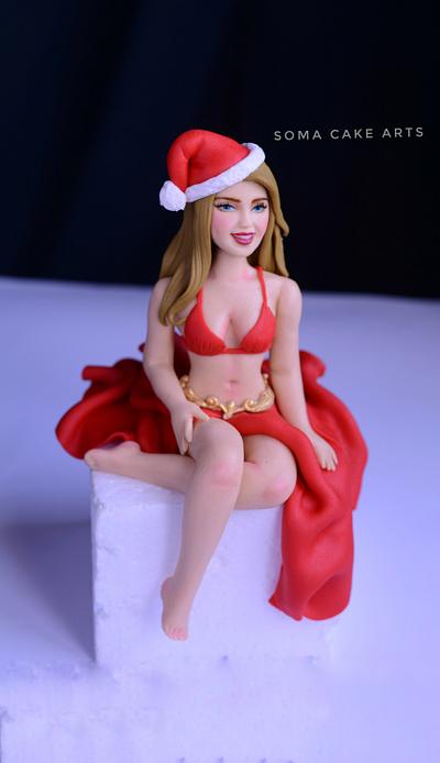 Christmas lady  - Cake by SomaHaleem