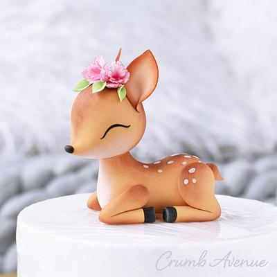 Fawn Cake Topper - Cake by Crumb Avenue