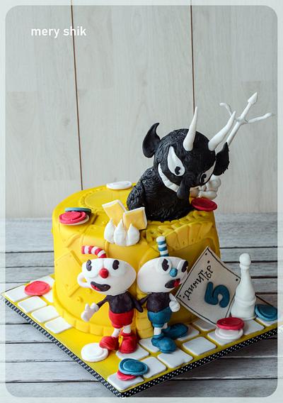 "Cuphead" game cake - Cake by Maria Schick
