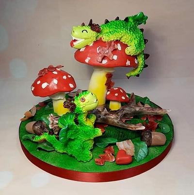 Forest dragons  - Cake by CiachoodReni