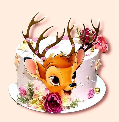 Cute deer cake🦌❣ - Cake by Kraljica