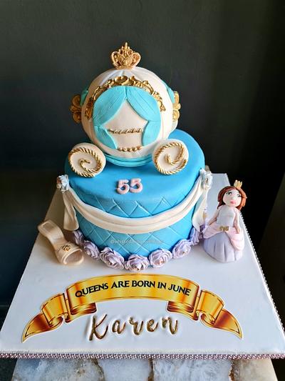 Princess Carriage cake  - Cake by FayePramraj