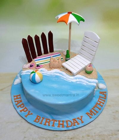 Beach lover cake - Cake by Sweet Mantra Homemade Customized Cakes Pune