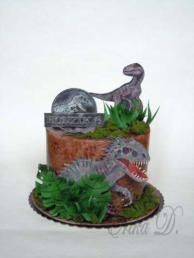 jurassic world  - Cake by Derika