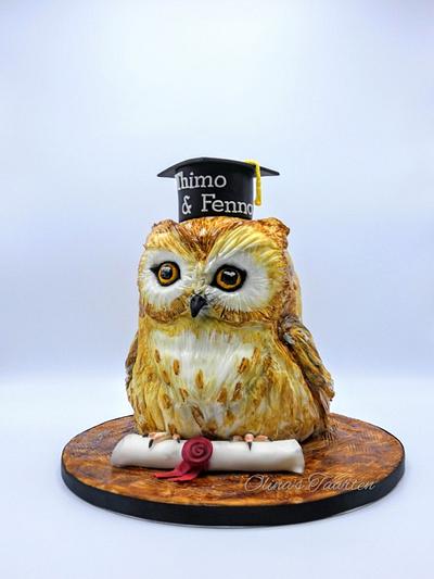  Owl  - Cake by Olina Wolfs