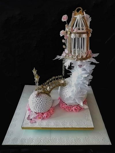 My participation in the #CakeArtBulgaria category "Wedding Cakes" - Cake by Desislava Tonkova