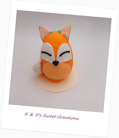 Fox chocolate easter egg - Cake by Konstantina - K & D's Sweet Creations