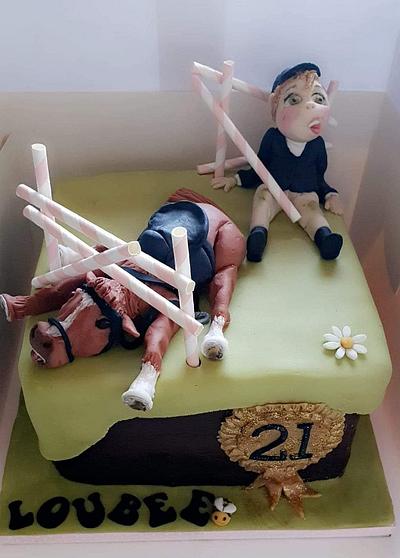 Funny Equestrian cake  - Cake by Karen's Kakery