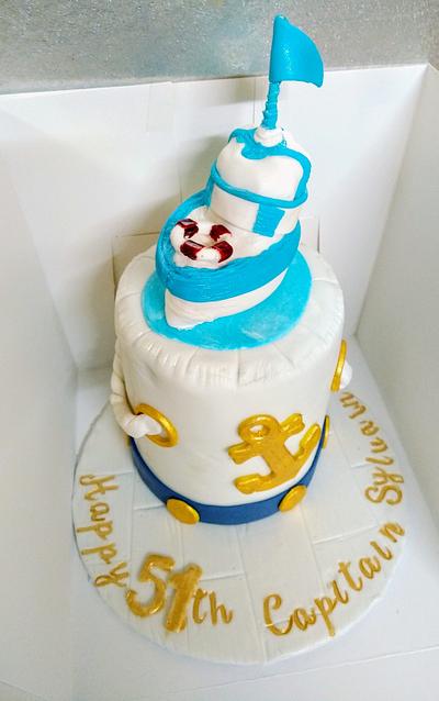 Nautical cake - Cake by Cups'Cakery Design