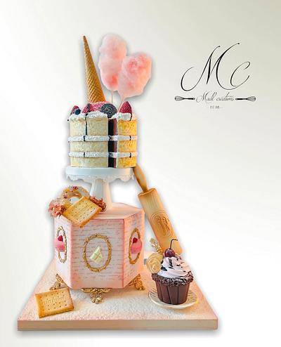 Tower cake bakery - Cake by Cindy Sauvage 