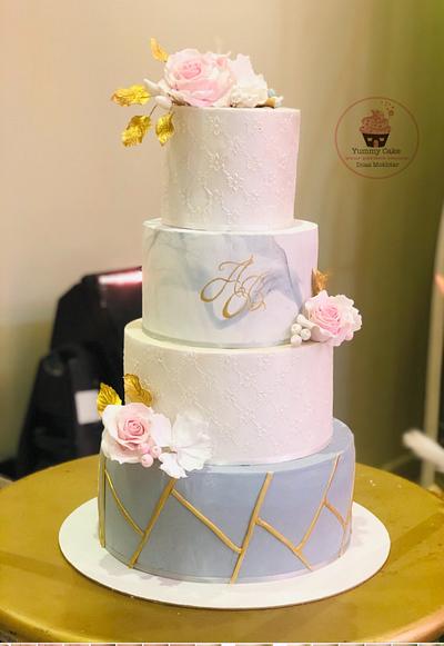 Elegant wedding cake - Cake by Doaa Mokhtar