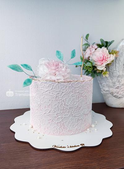 Rose lace cake - Cake by Vyara Blagoeva 